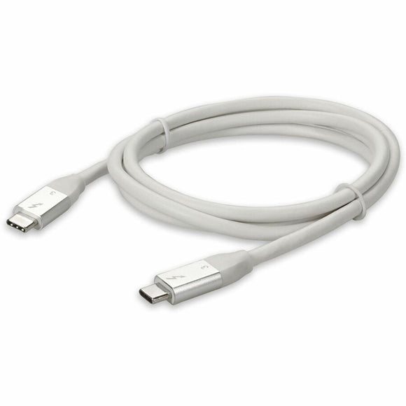 3ft (1m) USB-C 3.1 Male to Male Thunderbolt-compatible Sync and Charge White Cable