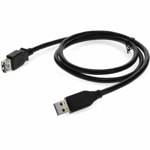 6ft (2m) USB-A 3.0 Male to USB-A 3.0 Female Black Extension Cable