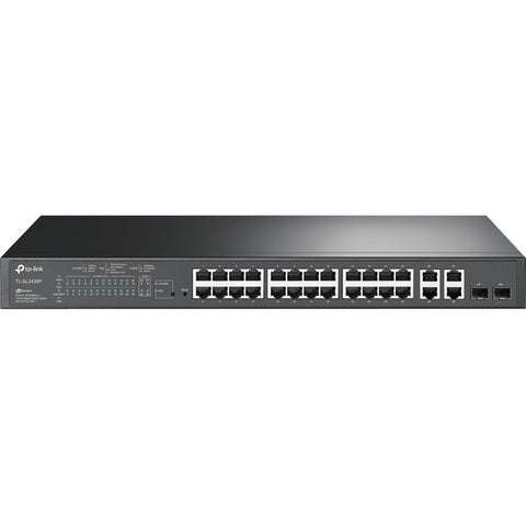TP-Link TL-SL2428P - 24 Port Fast Ethernet Smart Managed PoE Switch - Limited Lifetime Warranty