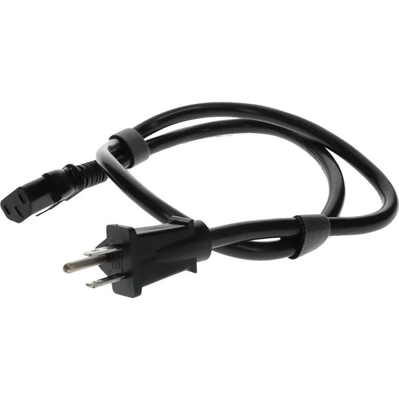 AddOn 6ft NEMA 5-15P Male to C13 Female 14AWG 100-250V at 10A Black Power Cable