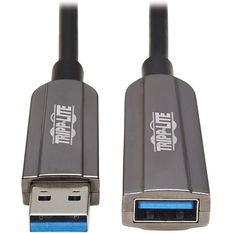 Tripp Lite USB-A Fiber Active Optical Cable Extension Repeater CL3 M/F 10M