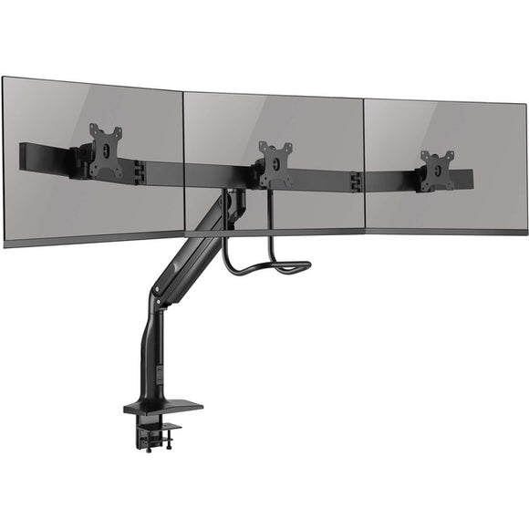 Tripp Lite Safe-IT Precision-Placement Triple-Display Desk Clamp with Antimicrobial Tape for 17