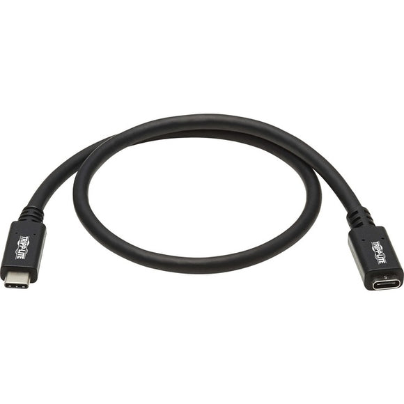 Tripp Lite USB C Extension Cable USB 3.2 Gen 1 60W PD Charging TB3 M/F 6ft