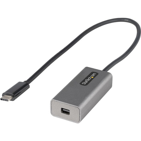 StarTech.com USB C to Mini DisplayPort Adapter, 4K 60Hz USB-C to mDP Adapter Dongle, USB Type-C to Mini DP Video Converter, w/ 12