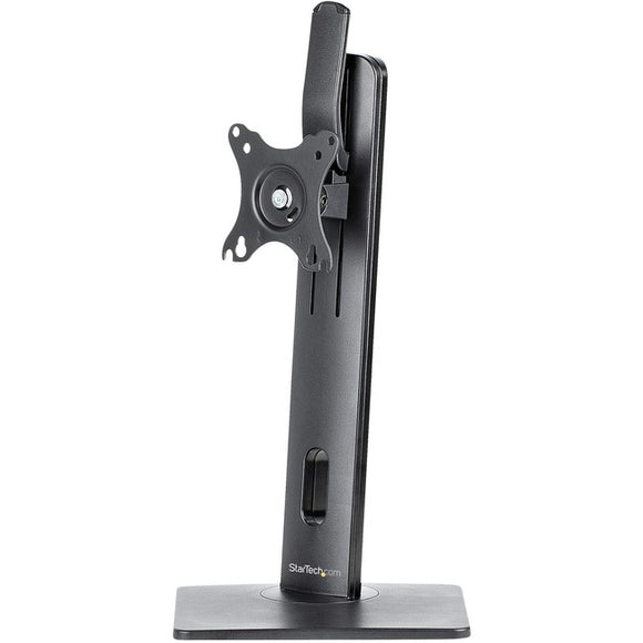 StarTech.com Free Standing Single Monitor Mount, Height Adjustable Ergonomic Monitor Desk Stand, For VESA Mount Displays up to 32