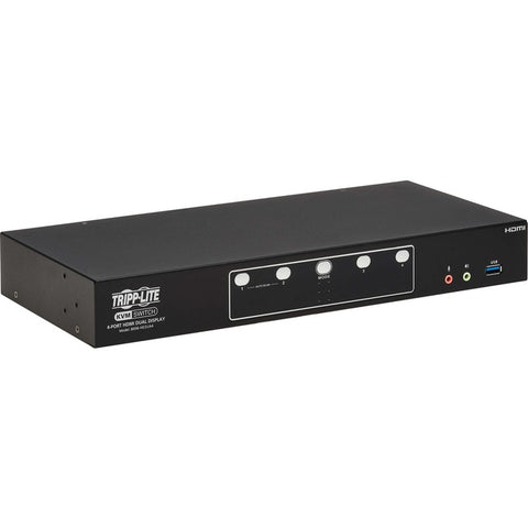 Tripp Lite HDMI KVM Switch 4-Port Dual-Switch Desktop 4K60Hz USB 3.2 Gen 1