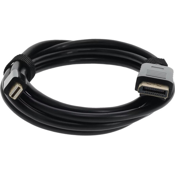 AddOn 3ft Mini-DisplayPort 1.1 Male to DisplayPort 1.1 Male Black Cable