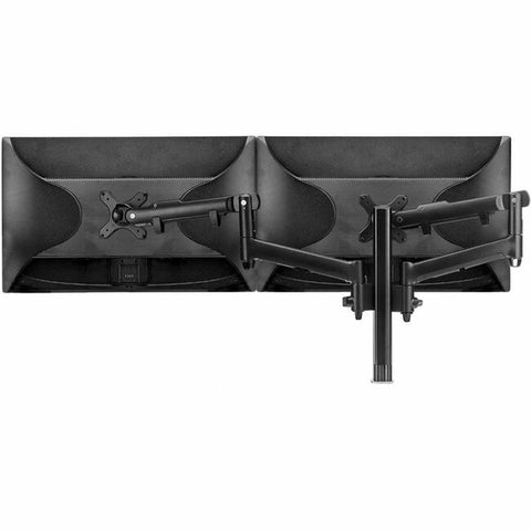 Atdec dual dynamic monitor arm desk mount - Black - Flat and Curved up to 32in - VESA 75x75, 100x100
