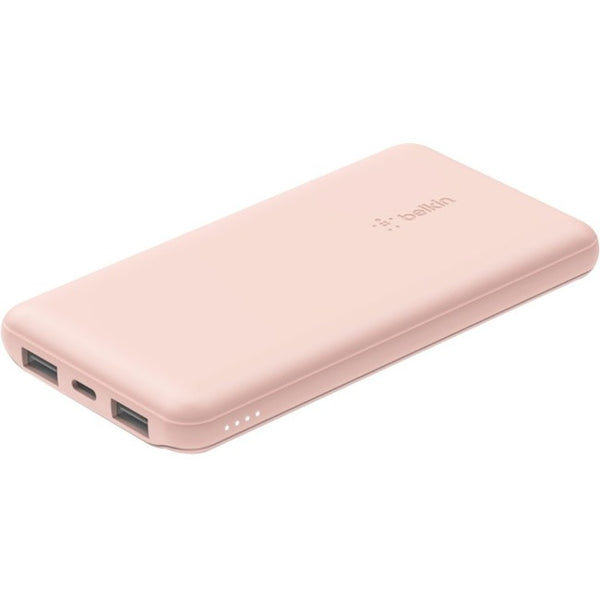 Belkin 10000mAh Power Bank 15W with USB-A and USB-C - Rose Gold