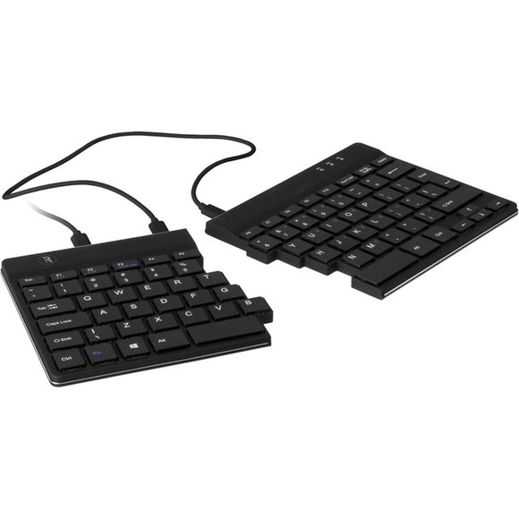 R-Go Split Break Ergonomic Keyboard, QWERTY (US), Wired, Black