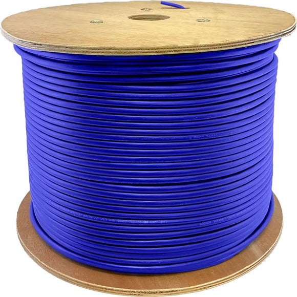 AddOn 1000ft Non-Terminated Blue Cat6 STP PVC Copper Patch Cable
