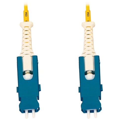 Tripp Lite Fiber Optic Cable 40/100/400G Singlemode 9/125 OS2 Fiber Cable, Yellow, 1 m (3.3 ft.)
