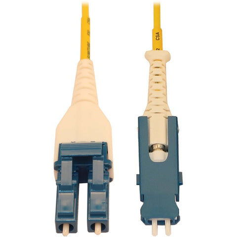 Tripp Lite Fiber Optic Cable 40/100/400G Singlemode 9/125 OS2 Fiber Cable, Yellow, 2 m (6.6 ft.)