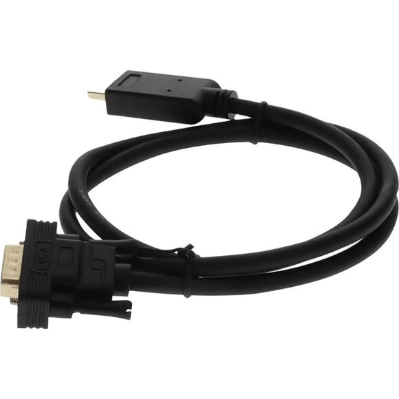 AddOn 3ft HDMI 1.3 Male to VGA Male Black Cable For Resolution Up to 1920x1200 (WUXGA)
