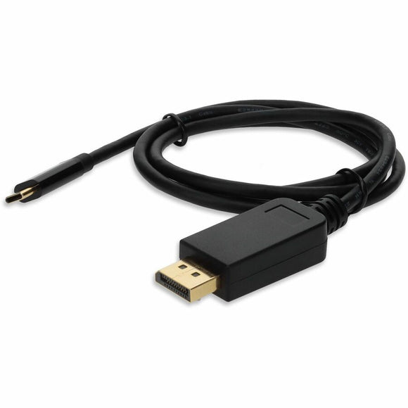 AddOn 6ft USB 3.1 (C) Male to DisplayPort Male Black Cable