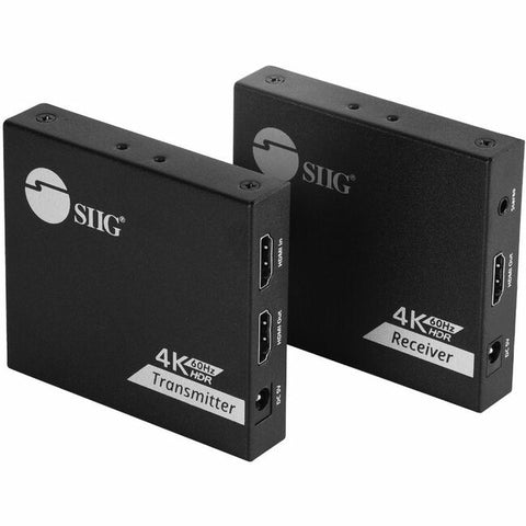 SIIG 4K 60Hz HDMI Over Cat6 Extender with Loopout & IR