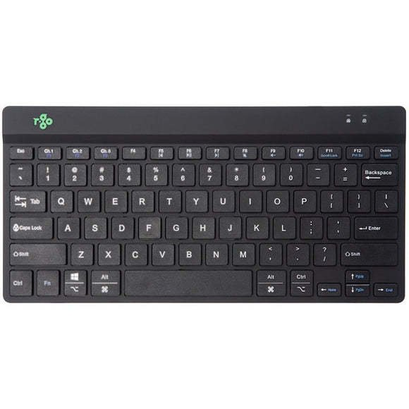 R-Go Compact Break ergonomic keyboard, with break software, Bluetooth 5.0, QWERTY (US) layout, wireless, black