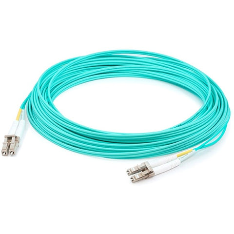 AddOn 70m LC (Male) to LC (Male) Aqua OM4 Duplex Fiber OFNR (Riser-Rated) Patch Cable
