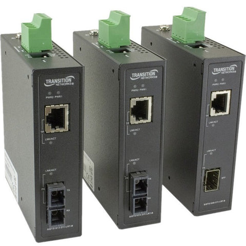 Transition Networks Unmanaged Hardened Gigabit Ethernet Media Converter