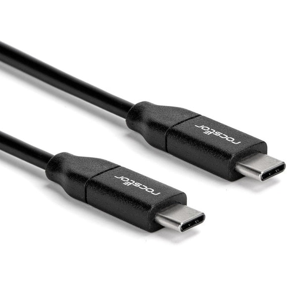 Rocstor Premium USB-C Charging Cable 2m 6ft - Up to 100W PD-M/M- Black