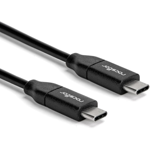 Rocstor Premium USB-C Charging Cable 3m 10ft - Up to 100W PD - M/M - Black