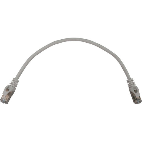 Tripp Lite Cat6a 10G Snagless Shielded Slim STP Ethernet Cable (RJ45 M/M), PoE, White, 1 ft. (0.3 m)