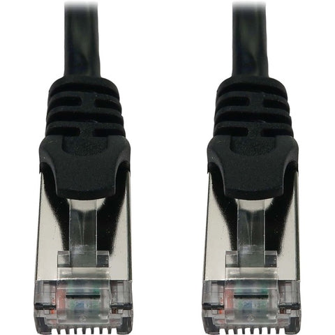 Tripp Lite Cat6a 10G Snagless Shielded Slim STP Ethernet Cable (RJ45 M/M), PoE, Black, 7 ft. (2.1 m)