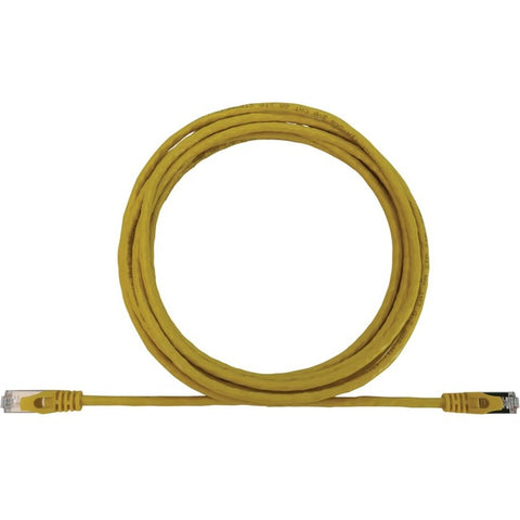 Tripp Lite Cat6a 10G Snagless Shielded Slim STP Ethernet Cable (RJ45 M/M), PoE, Yellow, 10 ft. (3.1 m)