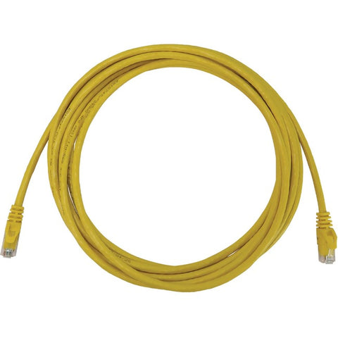 Tripp Lite Cat6a 10G Snagless Molded UTP Ethernet Cable (RJ45 M/M), PoE, Yellow, 20 ft. (6.1 m)