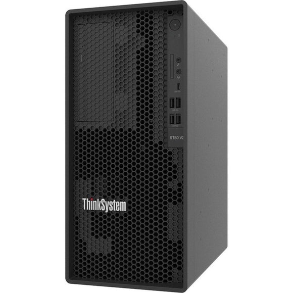 Lenovo ThinkSystem ST50 V2 7D8JA02HNA Tower Server - 1 x Intel Xeon E-2378G 2.80 GHz - 16 GB RAM - Serial ATA/600 Controller
