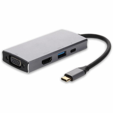 Docking Station USB-C 3.1 Male to 1X USB-C 3.1 1X HDMI (4K) 1x USB-A 3.01X VGA Female