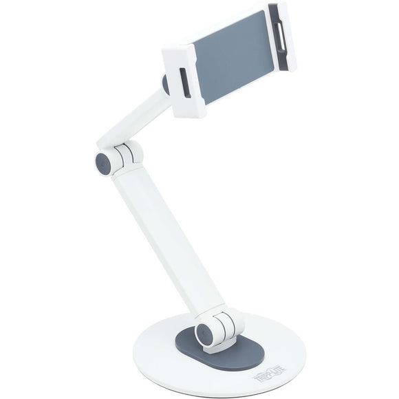 Tripp Lite Full-Motion Flexible Long-Arm Desktop Smartphone and Tablet Mount, White