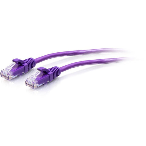 C2G 5ft Cat6a Snagless Unshielded (UTP) Slim Ethernet Patch Cable - Purple