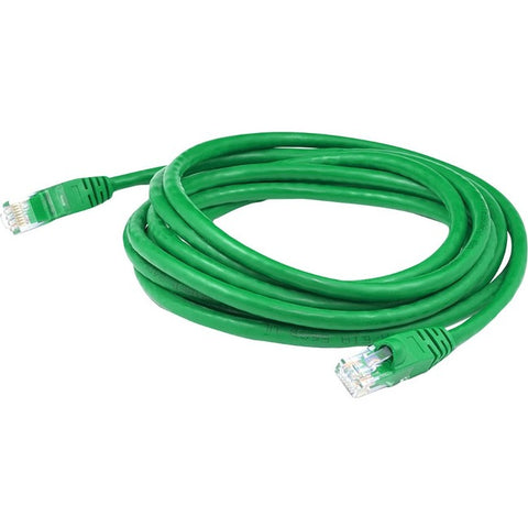 AddOn 7ft RJ-45 (Male) to RJ-45 (Male) Straight Green Cat5e UTP PVC Copper Patch Cable