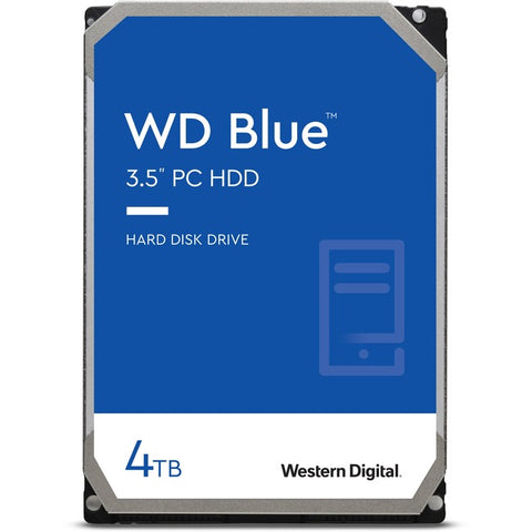 Western Digital Blue WD40EZAX 4 TB Hard Drive - 3.5" Internal - SATA (SATA/600) - Conventional Magnetic Recording (CMR) Method