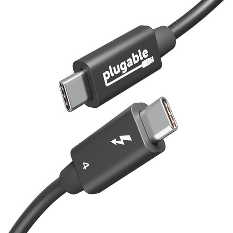 Plugable Thunderbolt 4 Cable with 240W Charging, Thunderbolt Certified, 3.3 Feet (1M),1x 8K Display, 40 Gbps