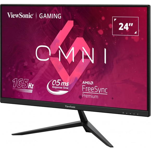 ViewSonic OMNI VX2428 24 Inch Gaming Monitor 165hz 0.5ms 1080p IPS with FreeSync Premium, Frameless, HDMI, DisplayPort