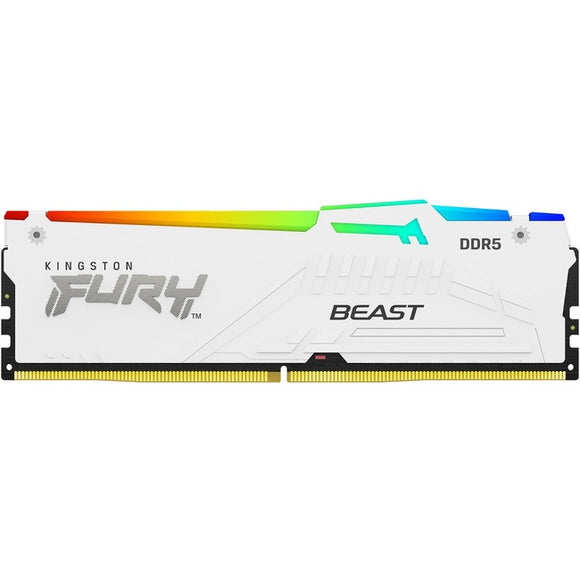 Kingston 32gb 5600mt/s Ddr5 Cl36 Dimm (kit Of 2) Fury Beast White Rgb Expo