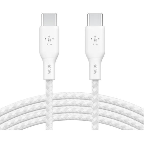 Belkin BoostCharge USB-C to USB-C Cable 100W - (2 meter / 6.6 foot, White)