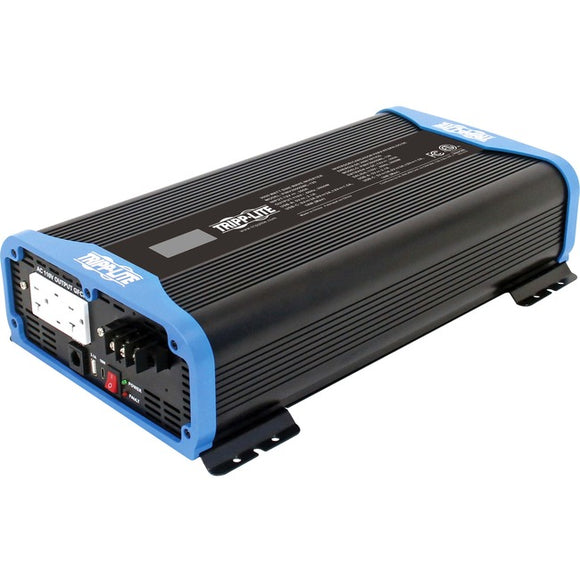 Tripp Lite 2000W Light-Duty Compact Power Inverter - 2x 5-15/20R, USB Charging, Pure Sine Wave, Wired Remote