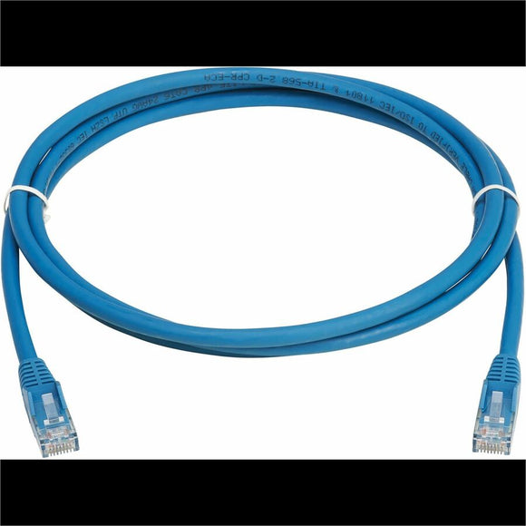 Tripp Lite by Eaton Cat6 Gigabit Snagless Molded UTP Ethernet Cable (RJ45 M/M) PoE LSZH Blue 2.5 m (8.2 ft.)