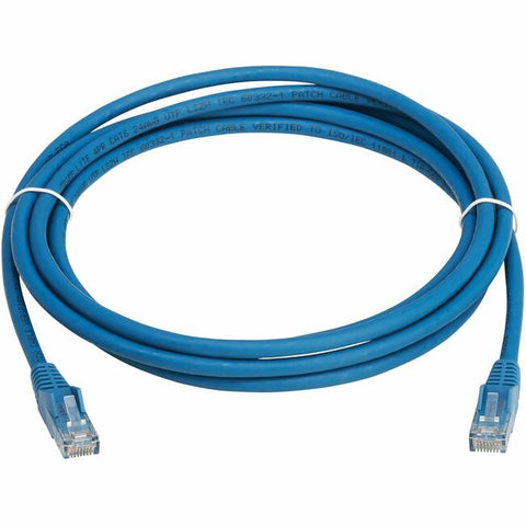 Tripp Lite Cat6 Gigabit Snagless Molded UTP Ethernet Cable (RJ45 M/M), PoE, LSZH, Blue, 3 m