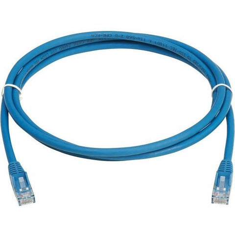 Tripp Lite Cat6 Gigabit Snagless Molded UTP Ethernet Cable (RJ45 M/M), PoE, LSZH, Blue, 2 m