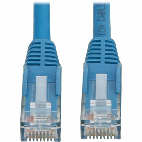 Tripp Lite Cat6 Gigabit Snagless Molded UTP Ethernet Cable (RJ45 M/M), PoE, LSZH, Blue, 5 m