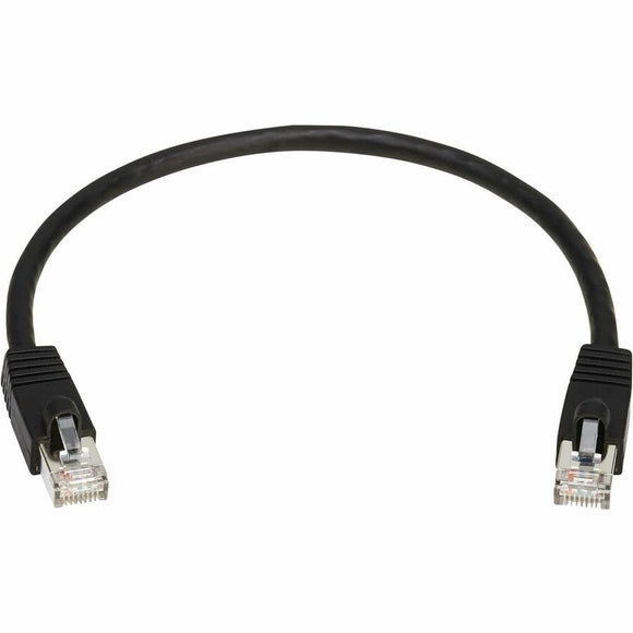 Tripp Lite by Eaton Cat8 40G Snagless SSTP Ethernet Cable (RJ45 M/M), PoE, Black, 1 ft. (0.3 m)