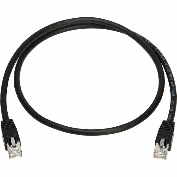 Tripp Lite by Eaton Cat8 40G Snagless SSTP Ethernet Cable (RJ45 M/M), PoE, Black, 3 ft. (0.9 m)