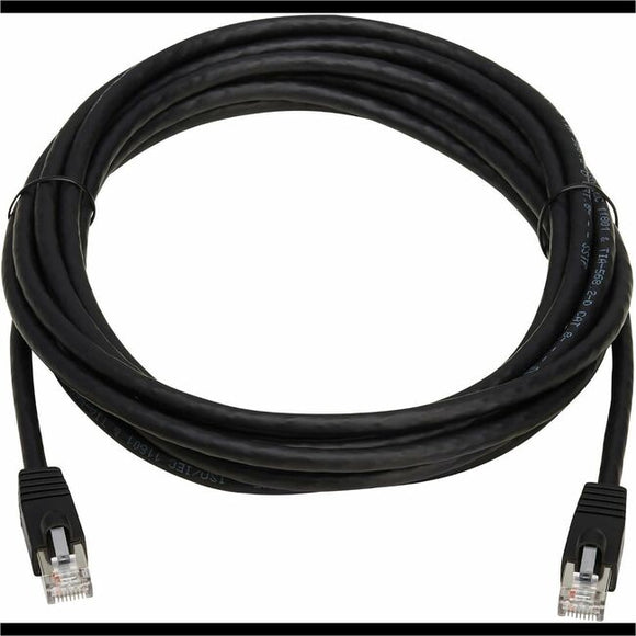 Tripp Lite Cat8 40G Snagless SSTP Ethernet Cable (RJ45 M/M), PoE, Black, 15 ft. (4.6 m)