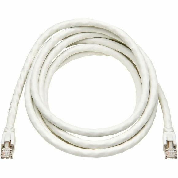 Tripp Lite by Eaton Cat8 40G Snagless SSTP Ethernet Cable (RJ45 M/M), PoE, White, 12 ft. (3.7 m)