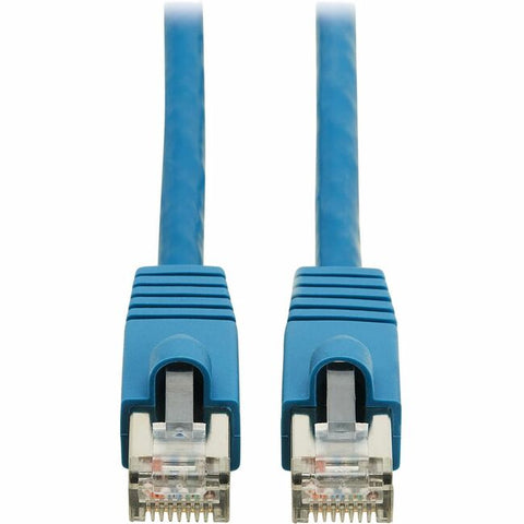 Tripp Lite Cat8 40G Snagless SSTP Ethernet Cable (RJ45 M/M), PoE, LSZH, Blue, 15 m (49.2 ft.)
