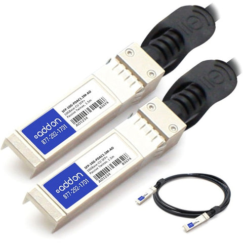 AddOn MSA and TAA Compliant 10GBase-CU SFP+ to SFP+ Direct Attach Cable (Passive Twinax, 15m)